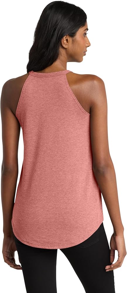 District Women's Perfect Tri Rocker Tank - Casual Halter Neck Top